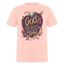 Load image into Gallery viewer, God is Good All the Time Hearts Christian Bible Quote T-Shirt - blush pink 