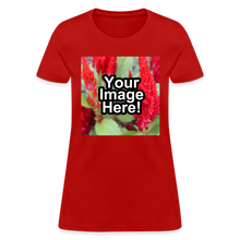 Load image into Gallery viewer, Custom Personalized Photo T-Shirt Create Your Own Womens Gift - red