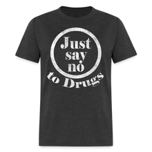 Load image into Gallery viewer, Retro 80's Just Say No to Drugs T-Shirt - heather black