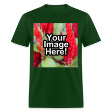 Load image into Gallery viewer, Custom Personalized Photo T-Shirt Create Your Own Unisex Gift - forest green