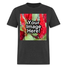 Load image into Gallery viewer, Custom Personalized Photo T-Shirt Create Your Own Unisex Gift - heather black