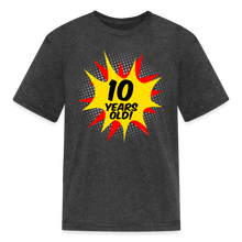 Load image into Gallery viewer, Superhero Comic Boy's Birthday T-Shirt 10 Years Old - heather black