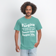 Load image into Gallery viewer, Bible Quote T-Shirt for Men Unisex Forgive Matthew 6:14 - aquatic