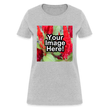 Load image into Gallery viewer, Custom Personalized Photo T-Shirt Create Your Own Womens Gift - heather gray