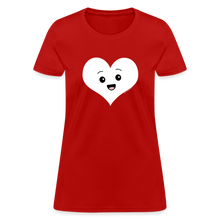 Load image into Gallery viewer, Cute Kawaii Heart Face Valentine's Day Shirt - red