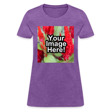 Load image into Gallery viewer, Custom Personalized Photo T-Shirt Create Your Own Womens Gift - purple heather