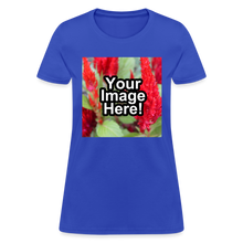 Load image into Gallery viewer, Custom Personalized Photo T-Shirt Create Your Own Womens Gift - royal blue