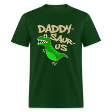 Load image into Gallery viewer, Daddy Saurus Dinosaur T-Rex T-Shirt - forest green