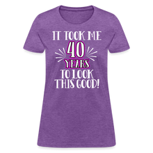 Load image into Gallery viewer, Womens Took 40 Years Funny 40th Birthday Shirt - purple heather