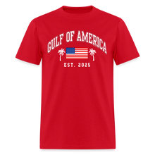 Load image into Gallery viewer, Gulf of the USA America 2025 Patriotic American Flag T-Shirt - red