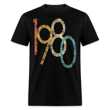 Load image into Gallery viewer, numbers 1980 shirt for men women vintage 40th birthday gifts tshirts retro graphic 80s clothing tee - black