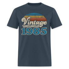 Load image into Gallery viewer, Vintage 1985 Sunset 40th Birthday Gift 80s Birth Year T-Shirt -  blue dusk