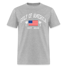 Load image into Gallery viewer, Gulf of the USA America 2025 Patriotic American Flag T-Shirt - heather gray