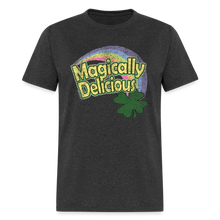 Load image into Gallery viewer, St. Patrick's Day "Magically Delicious" Rainbow T-Shirt - heather black