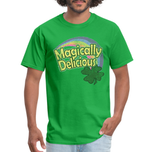Load image into Gallery viewer, St. Patrick's Day "Magically Delicious" Rainbow T-Shirt - bright green