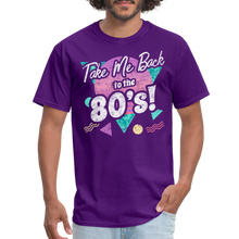 Load image into Gallery viewer, Take me Back to the 80s Retro Gen X Birthday Costume Party T-Shirt - purple
