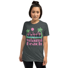 Load image into Gallery viewer, Vintage 80s Clothing Flamingo Souvenir Miami Beach Florida Shirt 90s Style