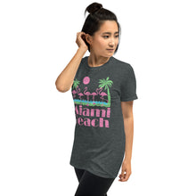 Load image into Gallery viewer, Vintage 80s Clothing Flamingo Souvenir Miami Beach Florida Shirt 90s Style